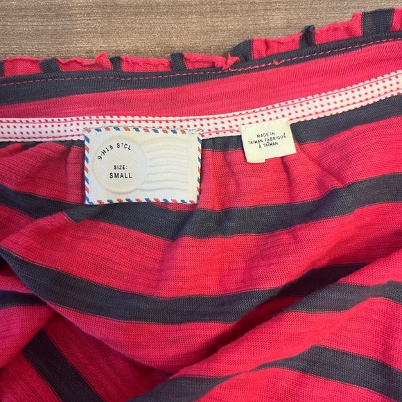 Anthropologie Postmark Floral Trimmed Henley, Size S - Picture 4 of 6